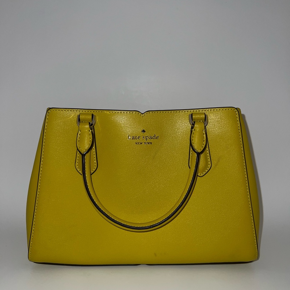 Kate Spade Chartreuse Triple Compartment Satchel